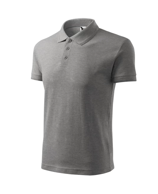 Tricou polo barbati 200g/m2 Malfini Pique Polo 203, Gri inchis Tricou polo barbati 200g/m2 Malfini Pique Polo 203, Gri inchis