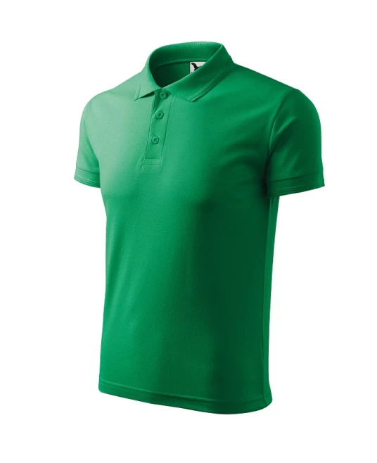 Tricou polo barbati 200g/m2 Malfini Pique Polo 203, Verde mediu Tricou polo barbati 200g/m2 Malfini Pique Polo 203, Verde mediu