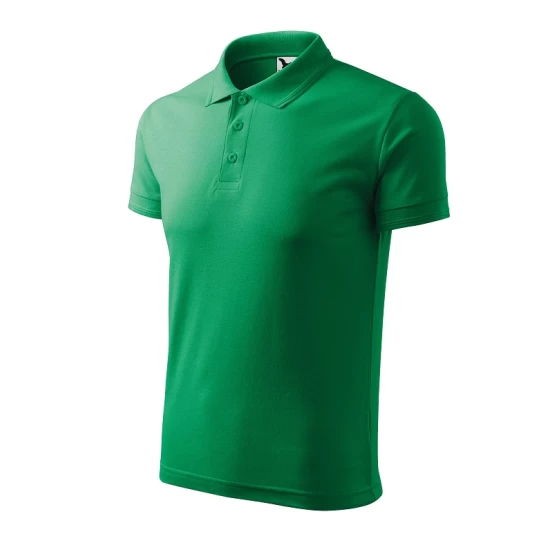 Tricou polo barbati 200g/m2 Malfini Pique Polo 203, Verde mediu Tricou polo barbati 200g/m2 Malfini Pique Polo 203, Verde mediu
