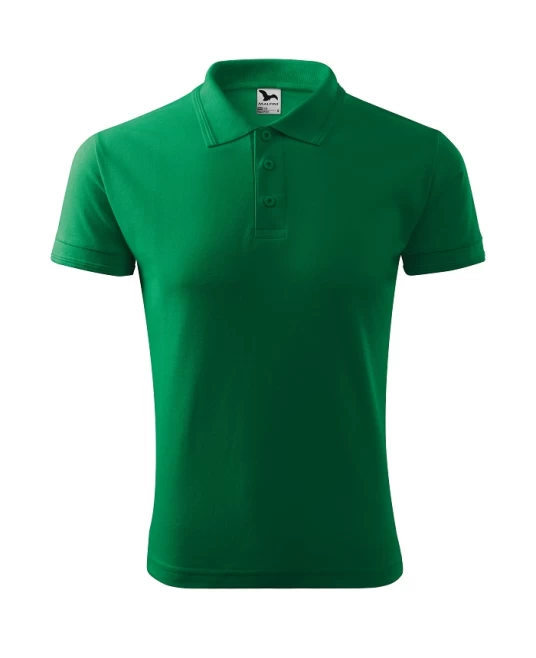 Tricou polo barbati 200g/m2 Malfini Pique Polo 203, Verde mediu
