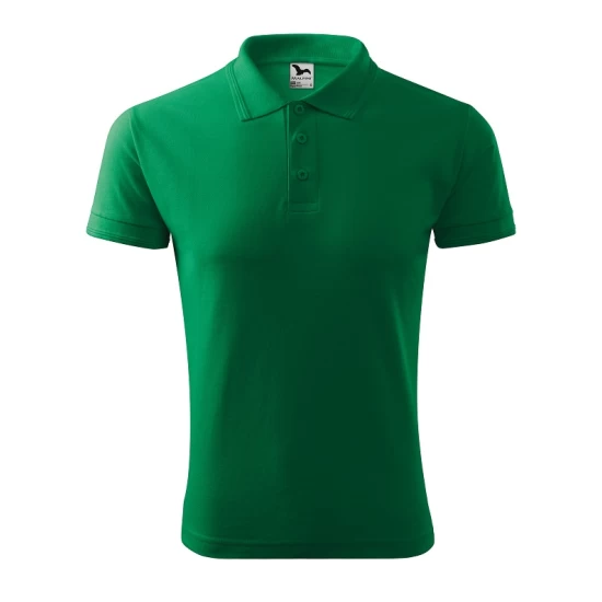 Tricou polo barbati 200g/m2 Malfini Pique Polo 203, Verde mediu Tricou polo barbati 200g/m2 Malfini Pique Polo 203, Verde mediu