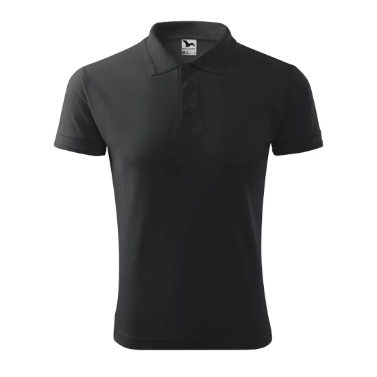 Tricou polo barbati 200g/m2 Malfini Pique Polo 203, Gri Antracit melange Tricou polo barbati 200g/m2 Malfini Pique Polo 203, Gri Antracit melange