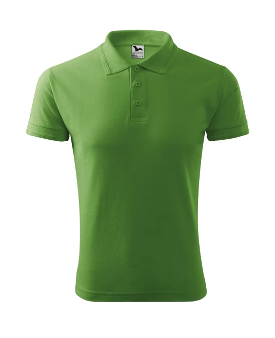 Tricou polo barbati 200g/m2 Malfini Pique Polo 203, Verde iarba