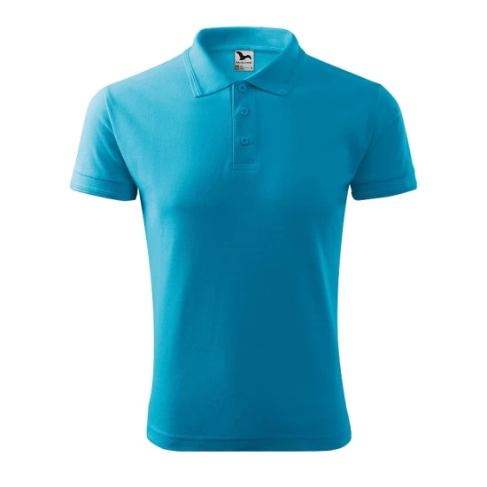 Tricou polo barbati 200g/m2 Malfini Pique Polo 203, Turcoaz Tricou polo barbati 200g/m2 Malfini Pique Polo 203, Turcoaz