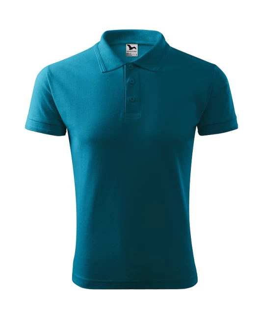 Tricou polo barbati 200g/m2 Malfini Pique Polo 203, Turcoaz inchis