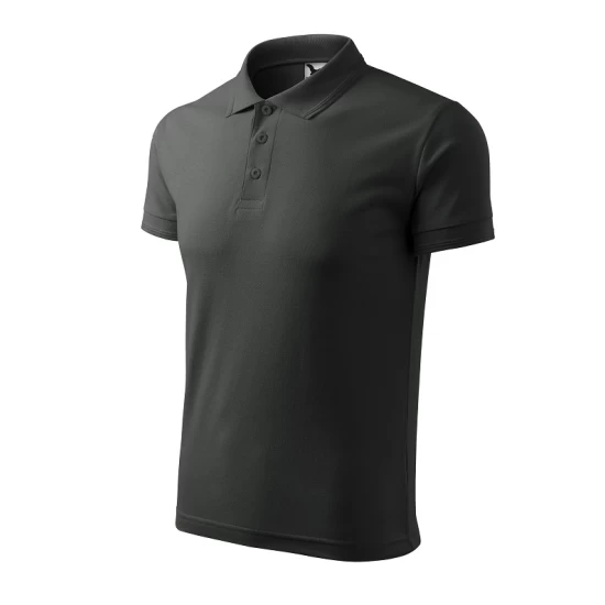 Tricou polo barbati 200g/m2 Malfini Pique Polo 203, Gri ardezie Tricou polo barbati 200g/m2 Malfini Pique Polo 203, Gri ardezie