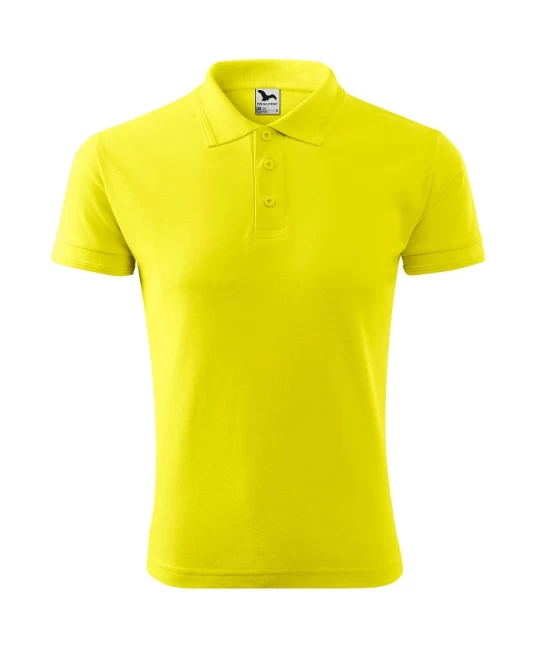 Tricou polo barbati 200g/m2 Malfini Pique Polo 203, Galben Lamaie