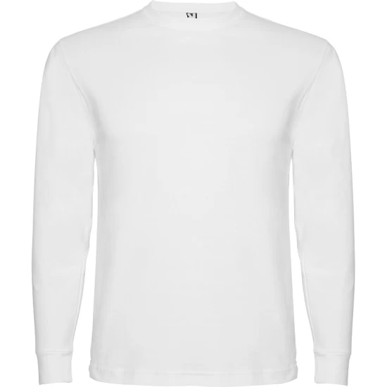 Tricou maneca lunga si manseta, bumbac 165g/m2, alb Tricou maneca lunga si manseta, bumbac 165g/m2, alb