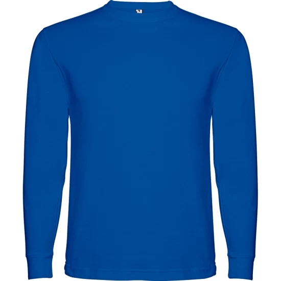 Tricou maneca lunga si manseta, bumbac 165g/m2, albastru regal Tricou maneca lunga si manseta, bumbac 165g/m2, albastru regal
