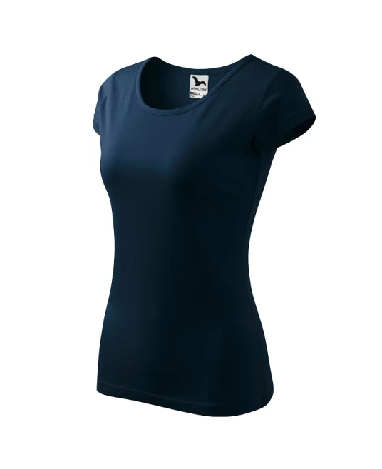 Tricou cambrat femei bumbac 150g/m2 Malfini Pure 122 Albastru marin Tricou cambrat femei bumbac 150g/m2 Malfini Pure 122 Albastru marin