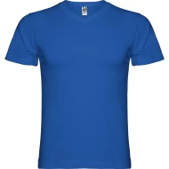 Tricou maneca scurta V-Neck, densitate 155g/mp, albastru regal