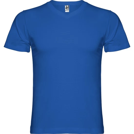 Tricou maneca scurta V-Neck, densitate 155g/mp, albastru regal Tricou maneca scurta V-Neck, densitate 155g/mp, albastru regal