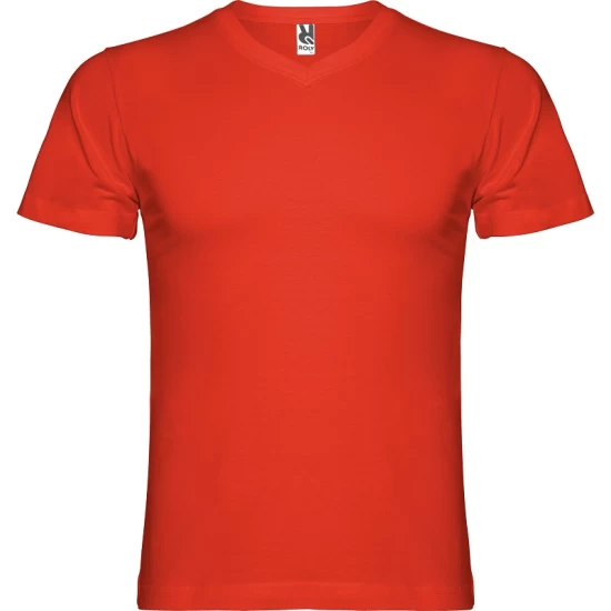 Tricou maneca scurta V-Neck, densitate 155g/mp, rosu Tricou maneca scurta V-Neck, densitate 155g/mp, rosu