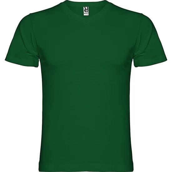 Tricou maneca scurta V-Neck, densitate 155g/mp, verde sticla Tricou maneca scurta V-Neck, densitate 155g/mp, verde sticla