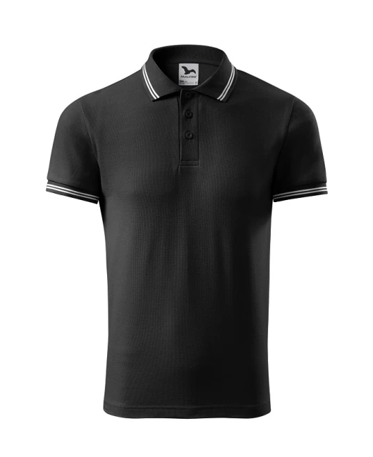 Tricou polo barbati, 200g/m2, Malfini Urban 219, Negru