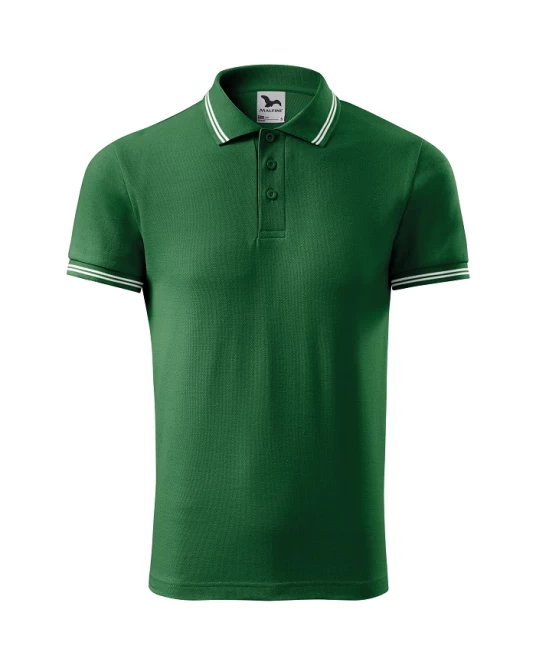 Tricou polo barbati, 200g/m2, Malfini Urban 219, Verde sticla
