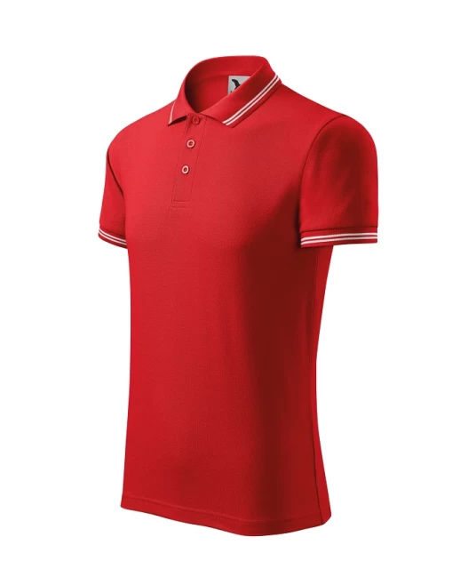 Tricou polo barbati, 200g/m2, Malfini Urban 219, Rosu Tricou polo barbati, 200g/m2, Malfini Urban 219, Rosu