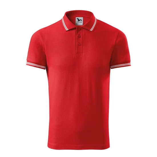 Tricou polo barbati, 200g/m2, Malfini Urban 219, Rosu Tricou polo barbati, 200g/m2, Malfini Urban 219, Rosu