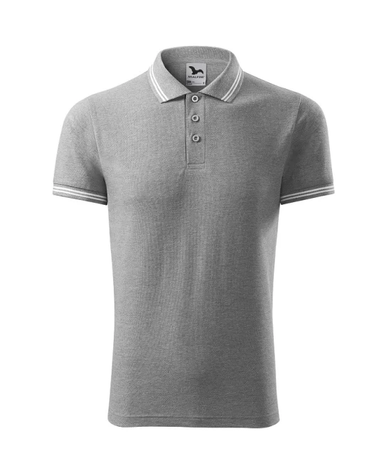 Tricou polo barbati, 200g/m2, Malfini Urban 219, Gri inchis