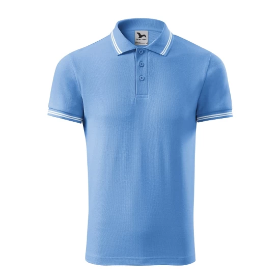 Tricou polo barbati, 200g/m2, Malfini Urban 219, Albastru deschis