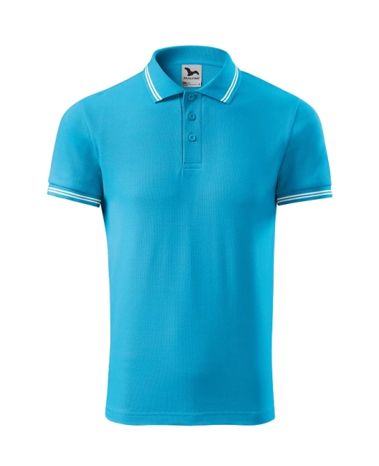 Tricou polo barbati, 200g/m2, Malfini Urban 219, Turcoaz