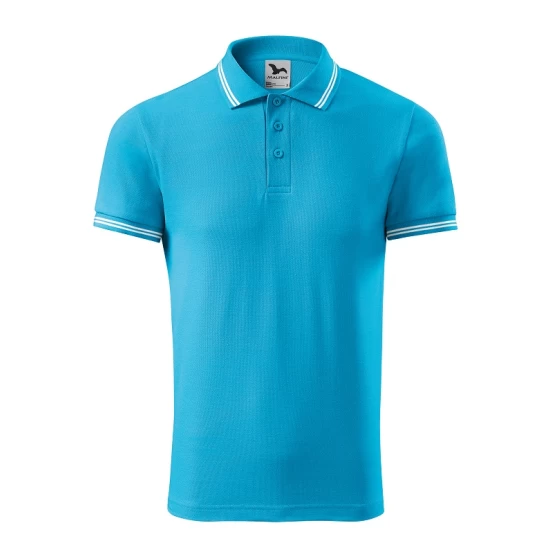 Tricou polo barbati, 200g/m2, Malfini Urban 219, Turcoaz Tricou polo barbati, 200g/m2, Malfini Urban 219, Turcoaz