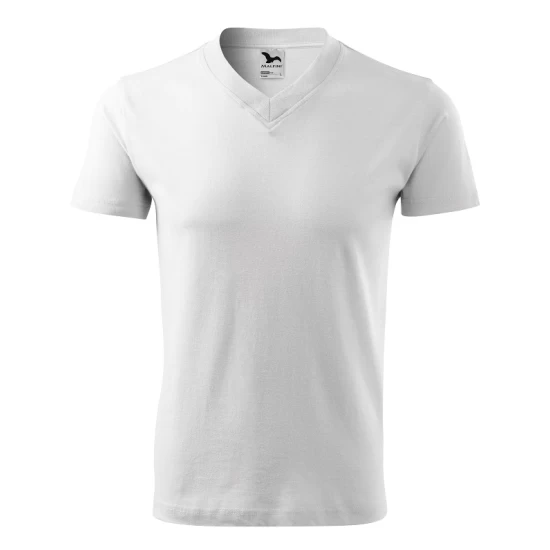 Tricou barbati V-neck 102 Malfini, bumbac 160g/m2 Alb Tricou barbati V-neck 102 Malfini, bumbac 160g/m2 Alb