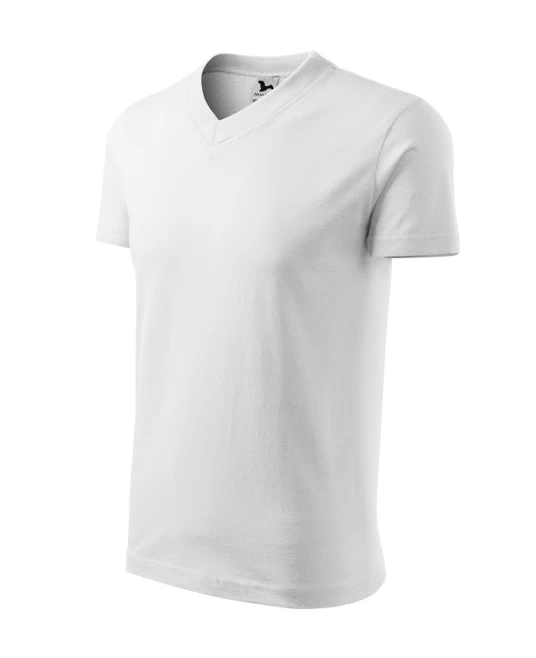 Tricou barbati V-neck 102 Malfini, bumbac 160g/m2 Alb Tricou barbati V-neck 102 Malfini, bumbac 160g/m2 Alb