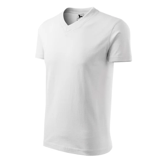 Tricou barbati V-neck 102 Malfini, bumbac 160g/m2 Alb Tricou barbati V-neck 102 Malfini, bumbac 160g/m2 Alb