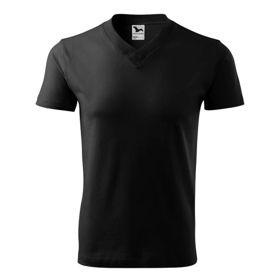 Tricou barbati V-neck 102 Malfini, bumbac 160g/m2 Negru Tricou barbati V-neck 102 Malfini, bumbac 160g/m2 Negru