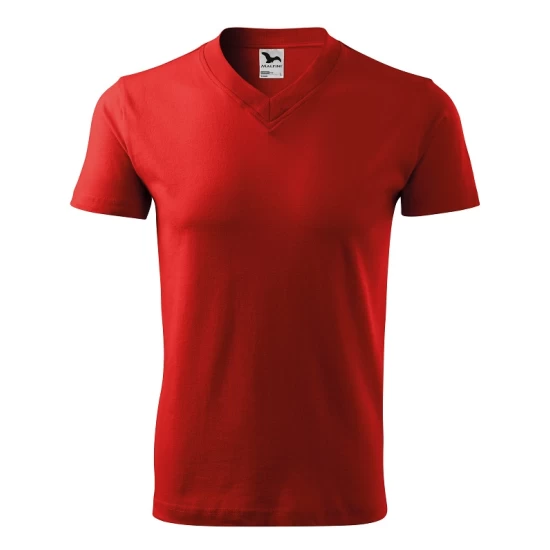 Tricou barbati V-neck 102 Malfini, bumbac 160g/m2 Rosu Tricou barbati V-neck 102 Malfini, bumbac 160g/m2 Rosu