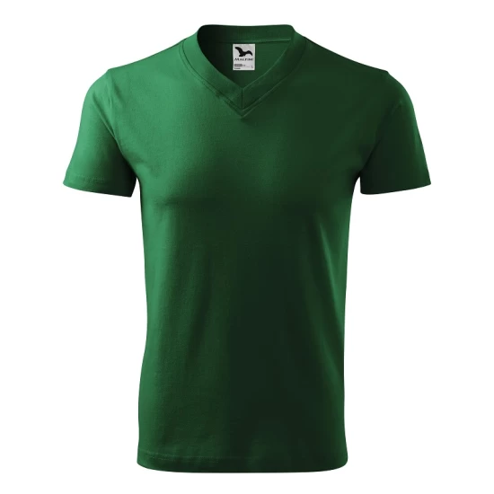 Tricou barbati V-neck 102 Malfini, bumbac 160g/m2 Verde sticla Tricou barbati V-neck 102 Malfini, bumbac 160g/m2 Verde sticla