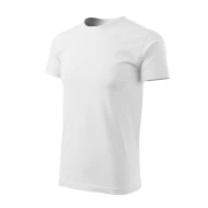 Tricou premium bumbac 160g/m2 , finisaj cu silicon, Malfini Basic 129 Alb