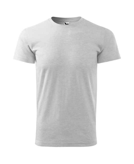 Tricou premium bumbac 160g/m2 , finisaj cu silicon, Malfini Basic 129 Gri deschis