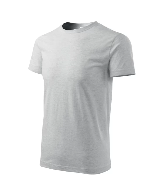 Tricou premium bumbac 160g/m2 , finisaj cu silicon, Malfini Basic 129 Gri deschis Tricou premium bumbac 160g/m2 , finisaj cu silicon, Malfini Basic 129 Gri deschis