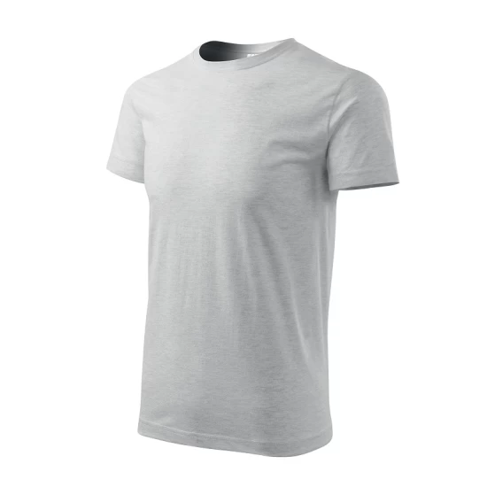 Tricou premium bumbac 160g/m2 , finisaj cu silicon, Malfini Basic 129 Gri deschis Tricou premium bumbac 160g/m2 , finisaj cu silicon, Malfini Basic 129 Gri deschis