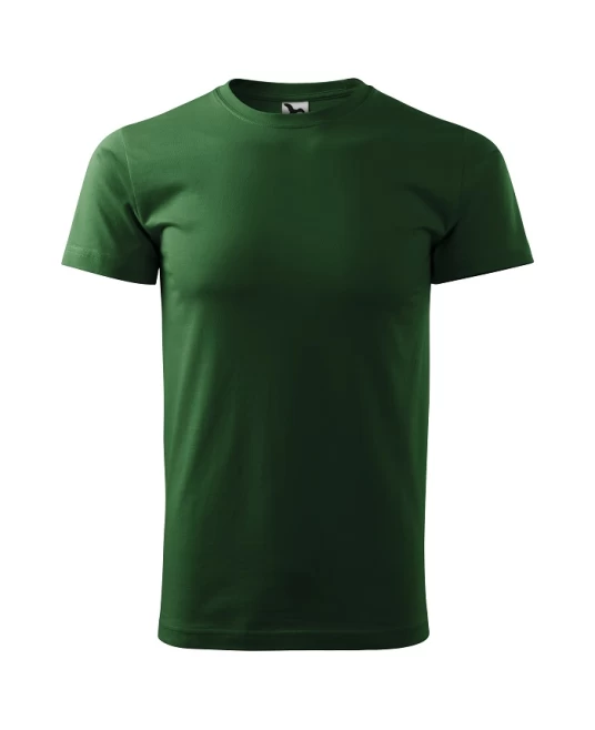 Tricou premium bumbac 160g/m2 , finisaj cu silicon, Malfini Basic 129 Verde sticla