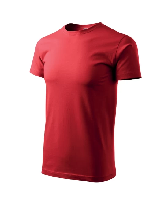 Tricou premium bumbac 160g/m2 , finisaj cu silicon, Malfini Basic 129  Rosu Tricou premium bumbac 160g/m2 , finisaj cu silicon, Malfini Basic 129  Rosu