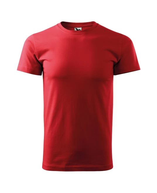 Tricou premium bumbac 160g/m2 , finisaj cu silicon, Malfini Basic 129  Rosu
