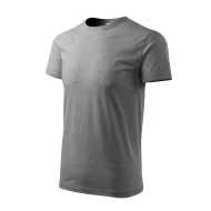 Tricou premium bumbac 160g/m2 , finisaj cu silicon, Malfini Basic 129 Gri inchis