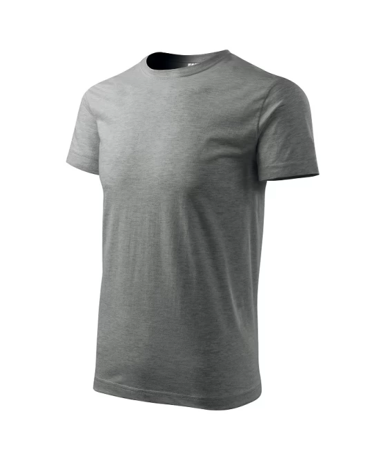 Tricou premium bumbac 160g/m2 , finisaj cu silicon, Malfini Basic 129 Gri inchis Tricou premium bumbac 160g/m2 , finisaj cu silicon, Malfini Basic 129 Gri inchis