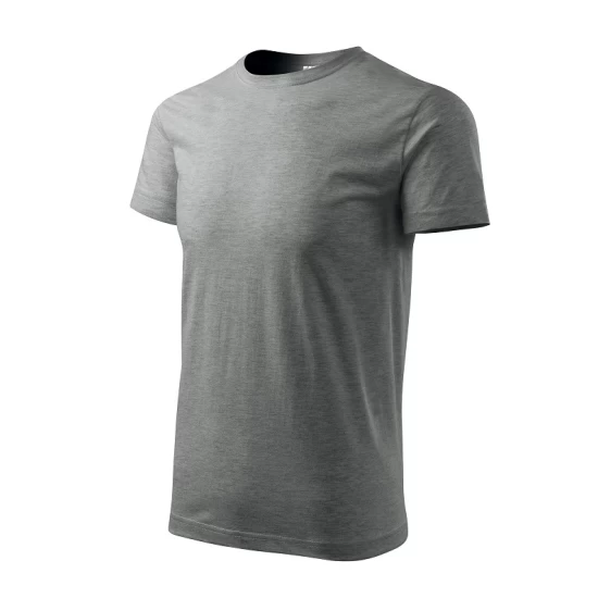 Tricou premium bumbac 160g/m2 , finisaj cu silicon, Malfini Basic 129 Gri inchis Tricou premium bumbac 160g/m2 , finisaj cu silicon, Malfini Basic 129 Gri inchis