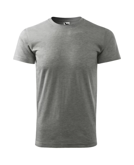 Tricou premium bumbac 160g/m2 , finisaj cu silicon, Malfini Basic 129 Gri inchis