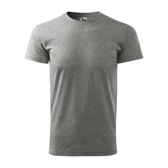 Tricou premium bumbac 160g/m2 , finisaj cu silicon, Malfini Basic 129 Gri inchis Tricou premium bumbac 160g/m2 , finisaj cu silicon, Malfini Basic 129 Gri inchis