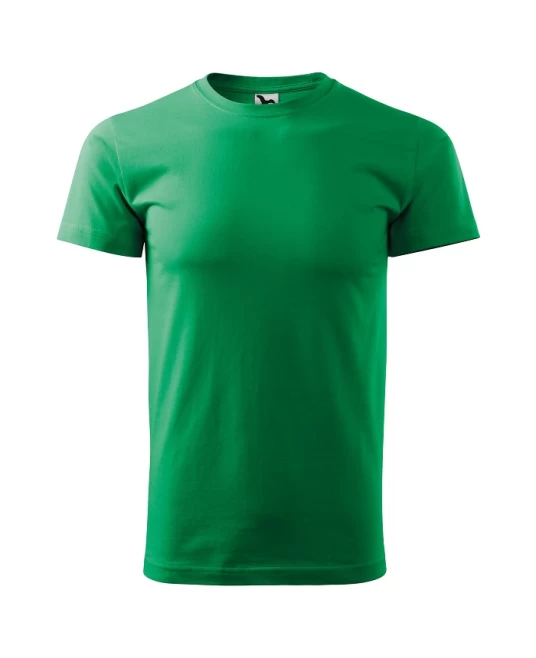 Tricou premium bumbac 160g/m2 , finisaj cu silicon, Malfini Basic 129 Verde mediu