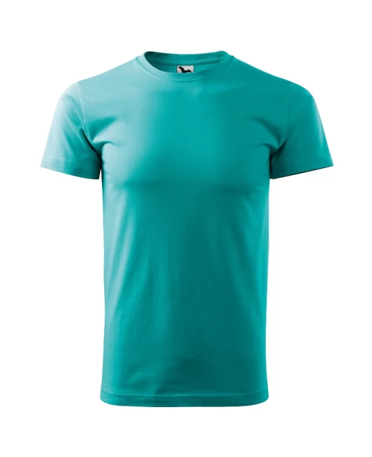 Tricou premium bumbac 160g/m2 , finisaj cu silicon, Malfini Basic 129 Verde smarald
