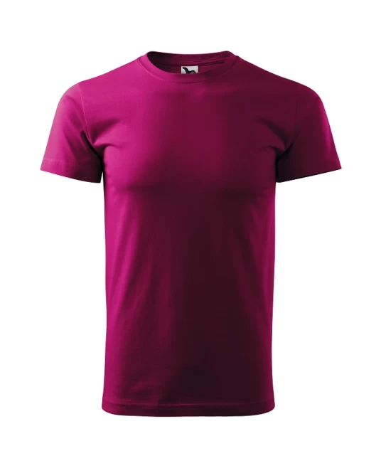 Tricou premium bumbac 160g/m2 , finisaj cu silicon, Malfini Basic 129  Roz fucsia