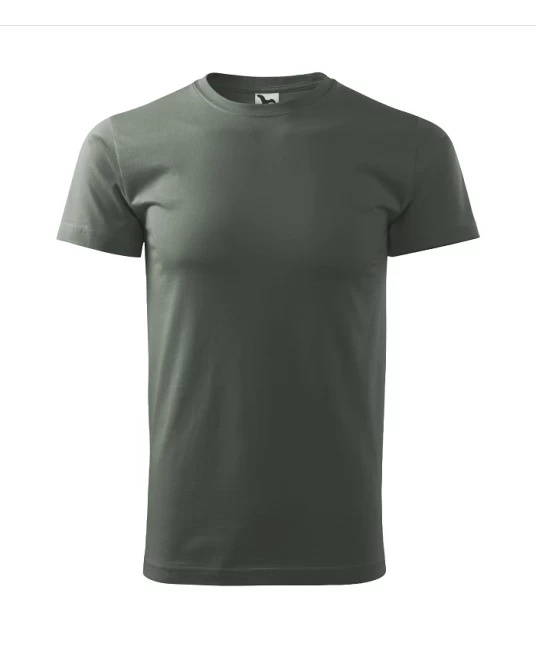 Tricou premium bumbac 160g/m2 , finisaj cu silicon, Malfini Basic 129  Gri ardezie