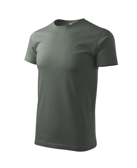 Tricou premium bumbac 160g/m2 , finisaj cu silicon, Malfini Basic 129  Gri ardezie Tricou premium bumbac 160g/m2 , finisaj cu silicon, Malfini Basic 129  Gri ardezie