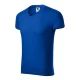 Tricou barbati 180g/m2, bumbac 146 Slim Fit V-neck Albastru regal Tricou barbati 180g/m2, bumbac 146 Slim Fit V-neck Albastru regal